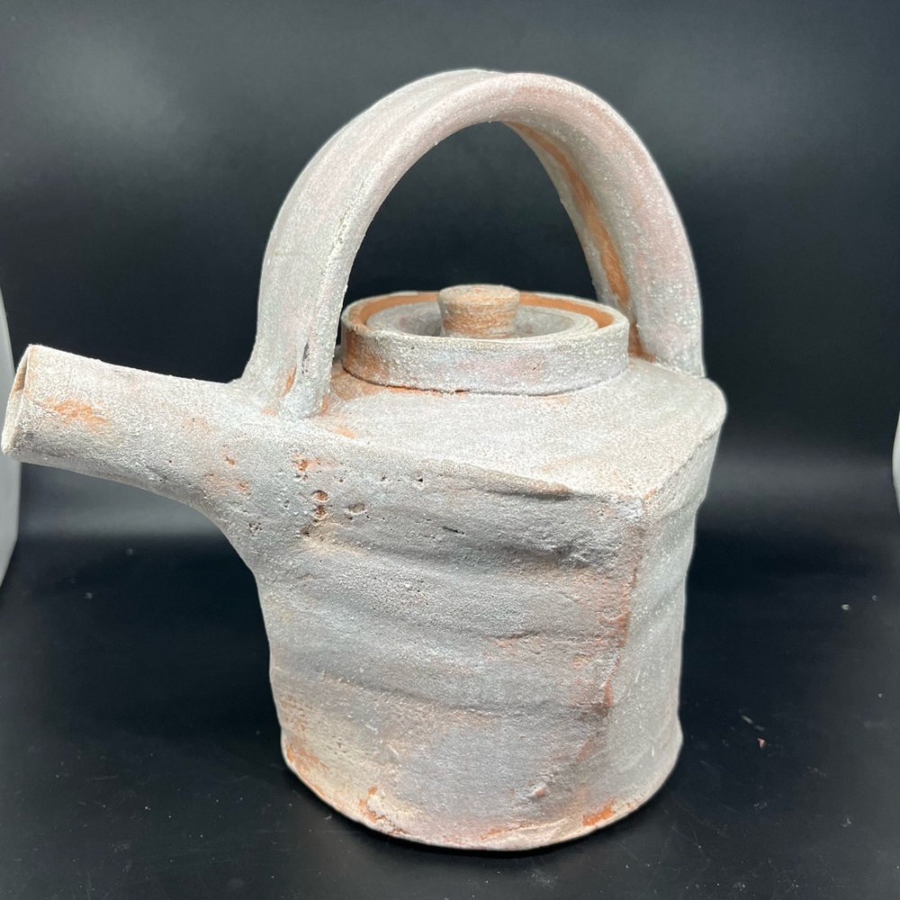 Terracotta fire wood cured teapot liquid holding vessel made better 1970/1982